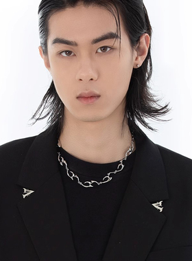 DH7钛钢液态不规则项链男女通用