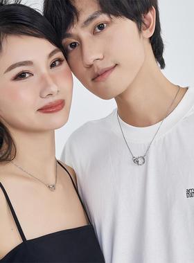 DH7皇冠项链男/女锁骨链铜