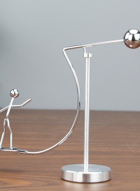 极速高脚不倒翁旋转小p铁人创意网红减压桌面装饰滑雪橇冲浪铁人