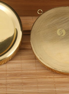 极速瑞祥佛具纯铜风水镜法器吉祥双面凹J镜凸镜八卦光面铜圆镜门