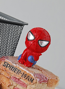 极速蜘蛛侠树脂笔筒六一r儿童小孩朋友开学毕业小礼品礼物节日铁