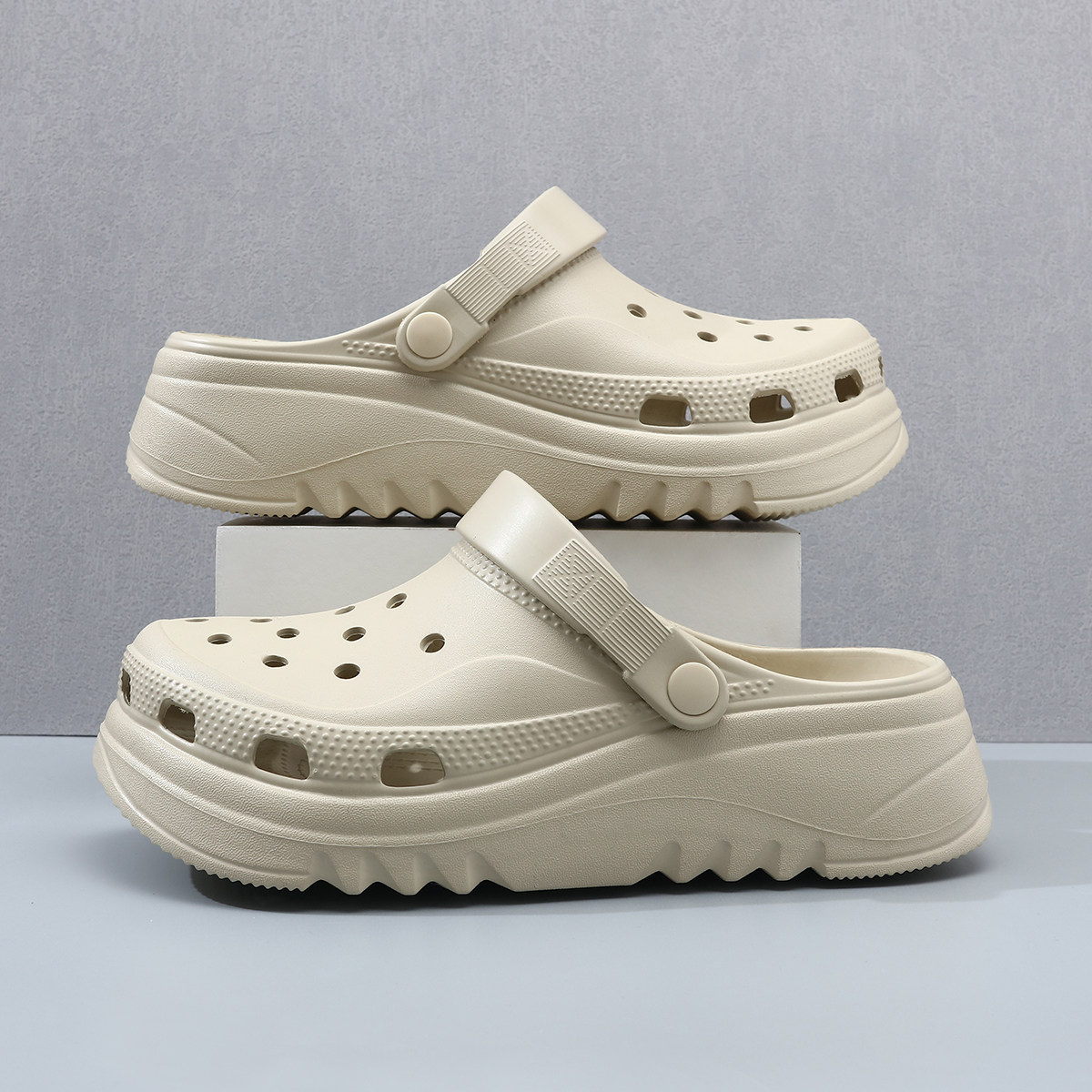 洞洞鞋男款夏季沙滩拖鞋外穿凉鞋男士厚底踩屎感运动情侣eva透气,淘宝优惠券,粉丝福利购,淘宝优惠卷