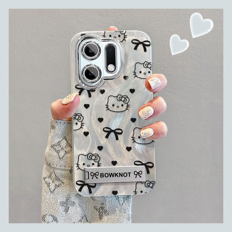 适用OPPOK13TurboPro手机壳新款12s创意K12X蝴蝶结KT猫12卡通简约K12Plus颜值12+保护套K11全包防摔壳 - 图1