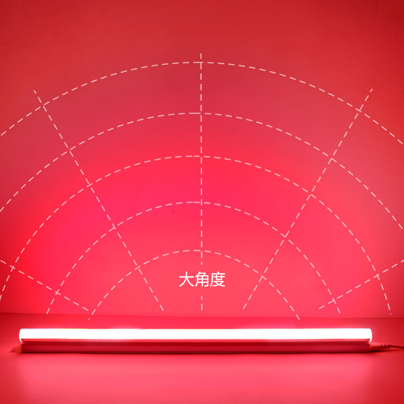 红色灯管led长条线型红光服装店商铺悬吊式天花板装饰家用水族彩,淘宝优惠券,粉丝福利购,淘宝优惠卷