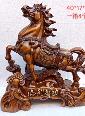 立马发财 马到成功 风水招财 树脂工艺品摆件 开业家居装饰礼品