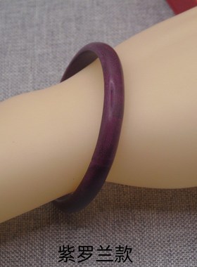 极窄檀木贵妃手镯复古手链圈绿檀黑檀个性饰品时尚镯子鸡血藤简约