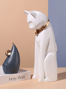 创意书挡摆件家居饰品简约现代客厅酒G柜电视柜书房书架可爱装饰