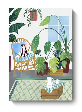 北欧餐厅装饰画 现代简约厨房卡通三联有框画北欧挂画