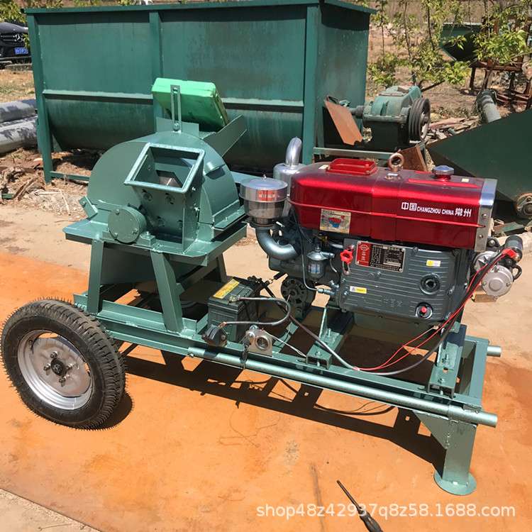 大小木棒粉碎机木皮边角料粉碎机湿树皮粉碎机竹筒粉碎机 - 图1