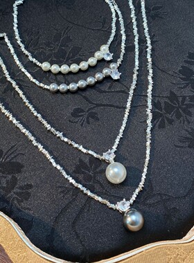 轻奢气质碎银几两珍珠手链项链