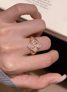 Vintage中古风四叶草戒指