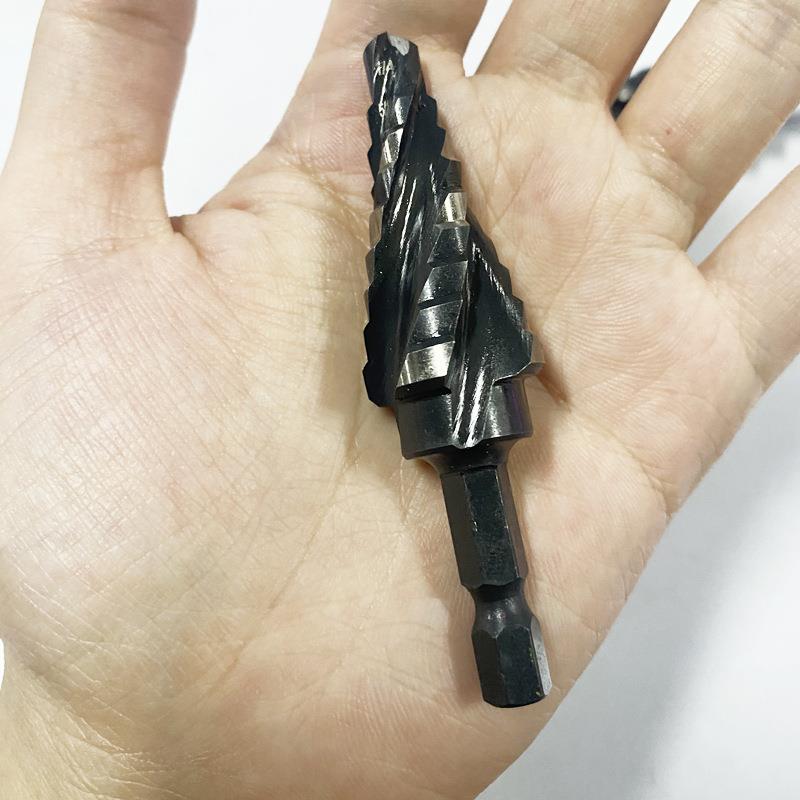 黑白阶梯钻三件套 开孔阶梯钻 一钻多用经久耐磨锋利耐磨实用便捷 - 图0