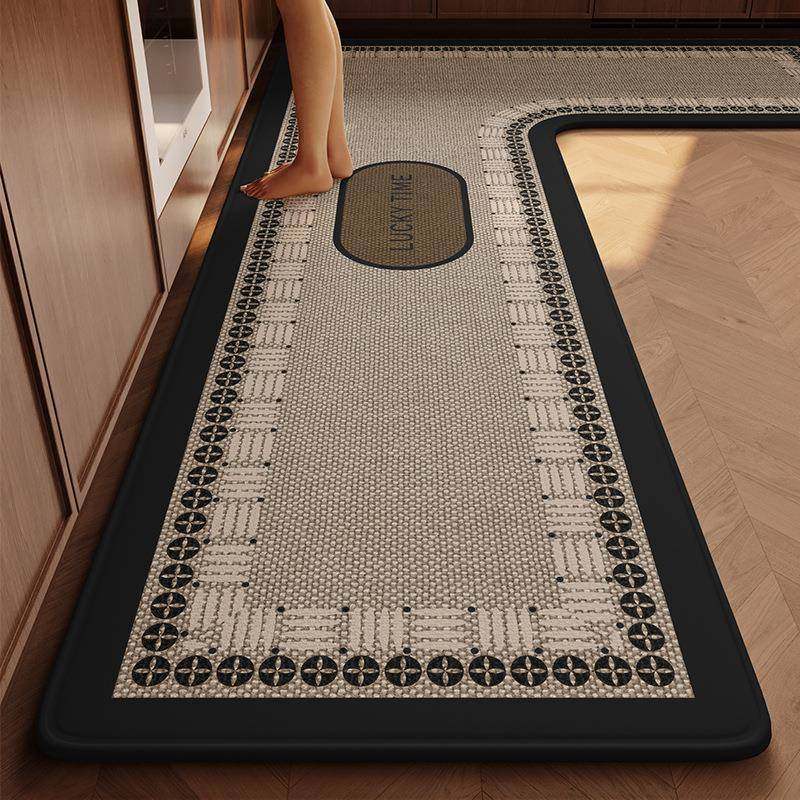 轻奢UCT简约现防厨房地垫L形一体防代滑脚吸水吸油垫摔耐脏保护垫,淘宝优惠券,粉丝福利购,淘宝优惠卷