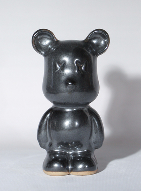 河南禹州神垕钧瓷精品摆件卡通小熊创意可爱生日送礼物女生礼盒装