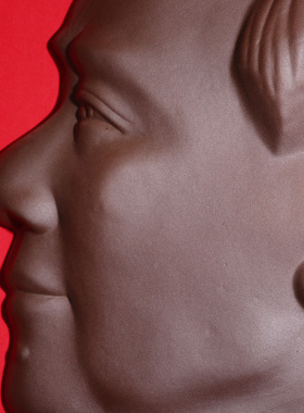 陈奎峰大师手作钧瓷伟人像瓷板画中式陶瓷家居客厅装饰工艺品摆件