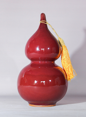 陶瓷葫芦创意桌面摆件钧瓷葫芦招财挂件开业乔迁祝福工艺品生日礼