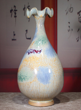 钧瓷金秋摆件系列花瓶家居创意客厅办公室桌面乔迁新居开业礼品