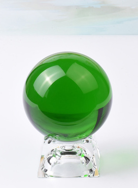 绿色水晶球摆件家居客厅玄关