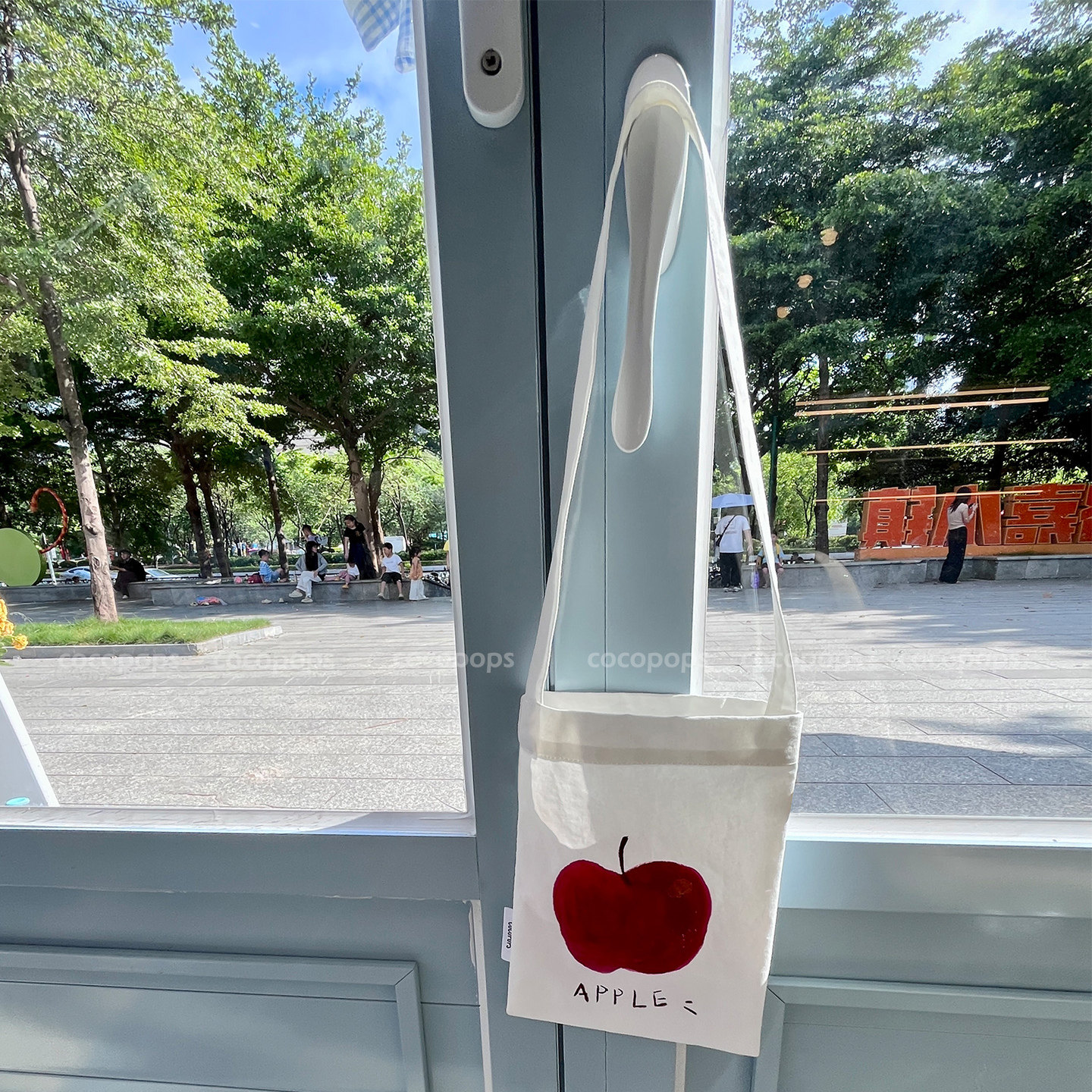 COCOPOPS韩国小众腋下迷你帆布包手工“水果涂鸦系列”手机布袋包,淘宝优惠券,粉丝福利购,淘宝优惠卷
