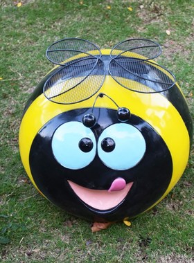 园林景观玻璃钢雕塑卡通蜜蜂摆件户外美陈花园商场幼儿园装饰小品