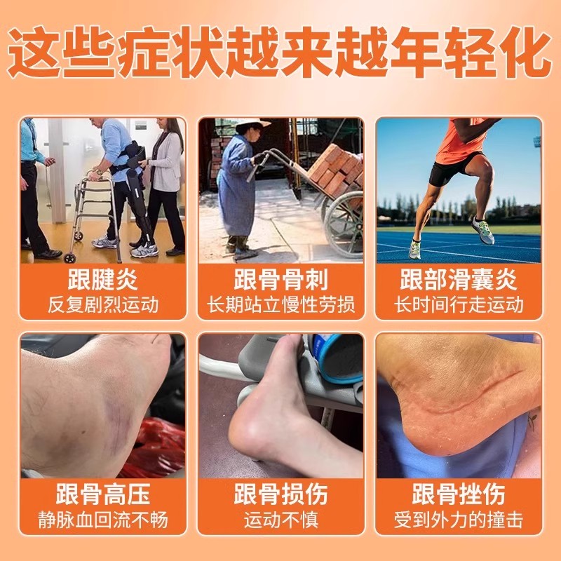 史医生督灸足跟止痛型改善足跟痛去脚后跟疼痛脚底骨刺膏药贴
