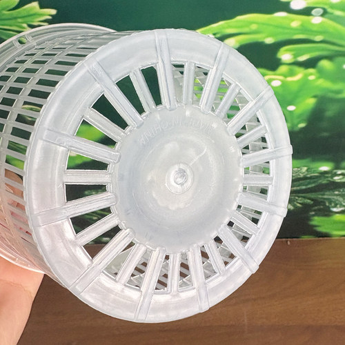 塑料花盆半透气外盆蝴蝶兰花套盆控根家用高透明水培镂空石斛花盆 - 图3