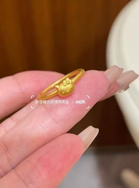 蝴蝶结KT猫吊坠 KT猫戒指两件套可爱哈喽凯蒂猫项链指环送女友批