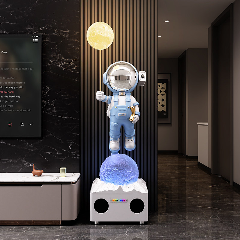 太空人宇航员客厅大型落地K歌音响箱摆件电视柜沙发旁边乔迁礼物,淘宝优惠券,粉丝福利购,淘宝优惠卷
