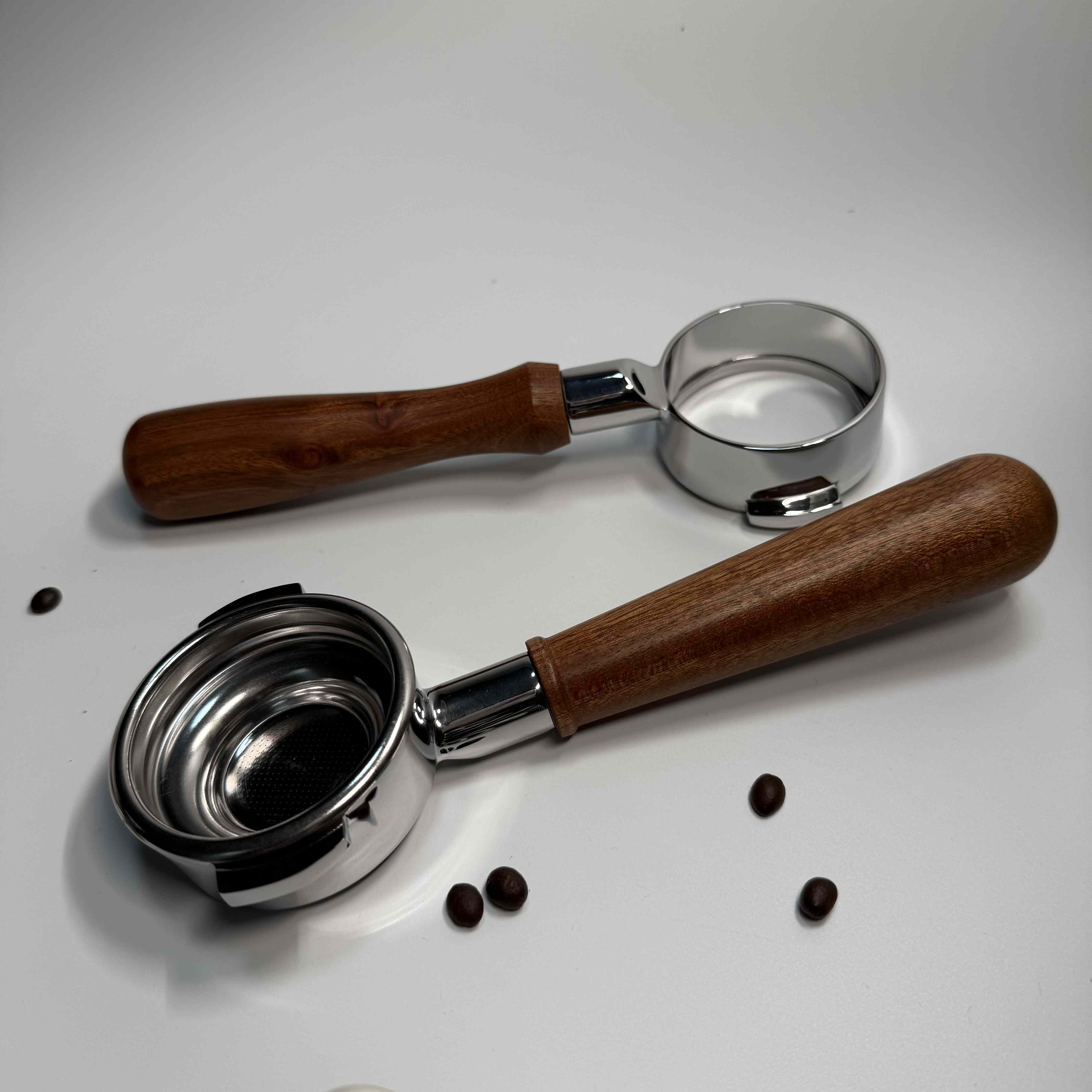 58mm有/无底 格米莱E61百胜图v1咖啡机手柄E61适配爱宝/惠家吉诺 - 图2