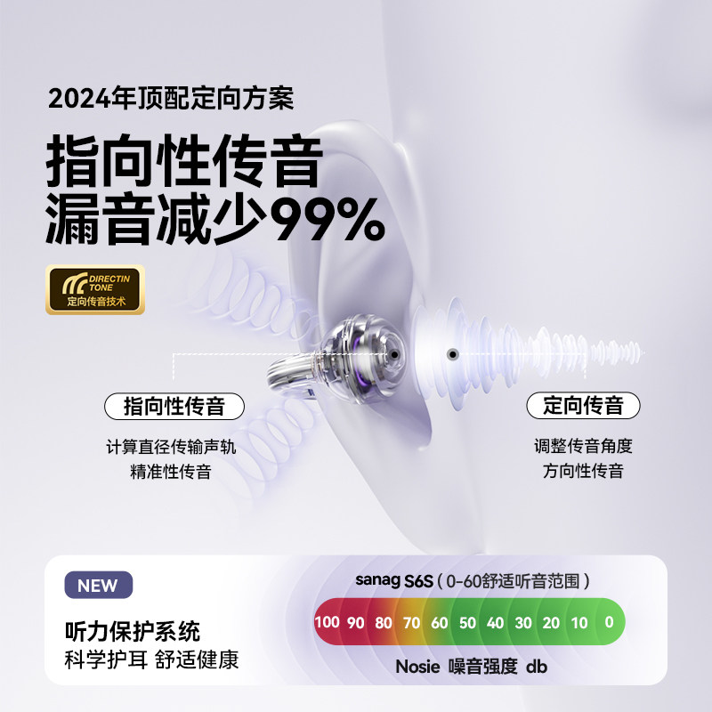 耳夹式蓝牙耳机开放式无线不入耳气传导跑步专用运动2024时尚新款
