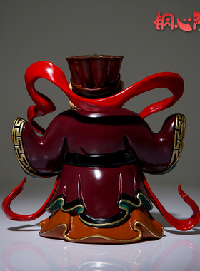 铜心满福韦陀菩萨国潮桌面摆件