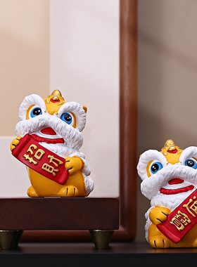 宽丰高级感国潮醒狮文创礼品