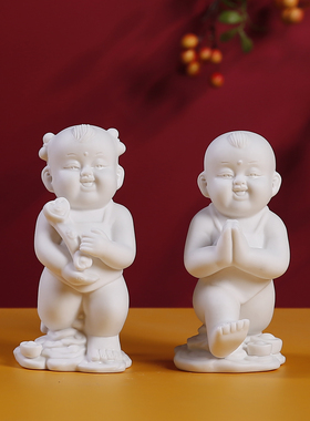 早生贵子家居摆件金童玉女福娃