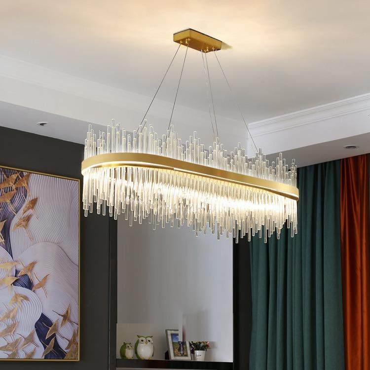轻奢水晶吊灯现代简约餐厅客厅灯具别墅后现代卧室楼梯间网红灯具,淘宝优惠券,粉丝福利购,淘宝优惠卷