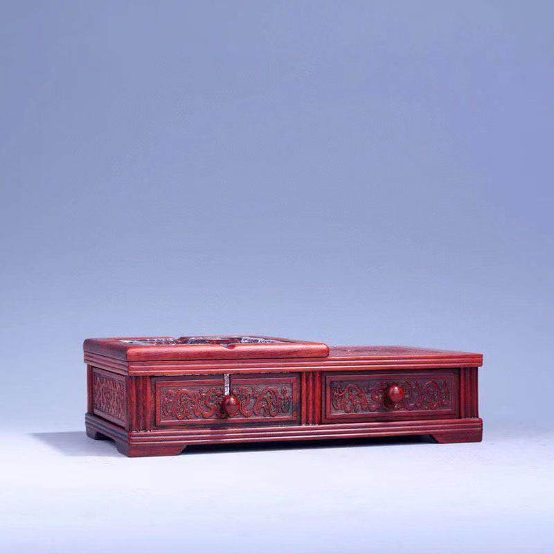 大红酸枝烟灰缸实木质中式家用客厅装饰烟缸复古创意玻璃烟灰缸,淘宝优惠券,粉丝福利购,淘宝优惠卷