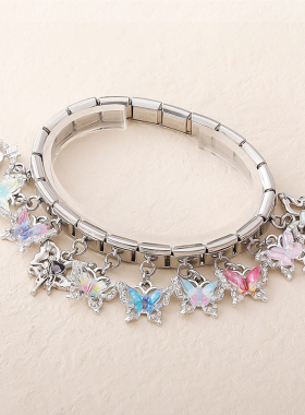 吊坠模块手链DIY钛钢链现速发货