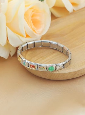 钛钢diy定制原创设计手链饰品