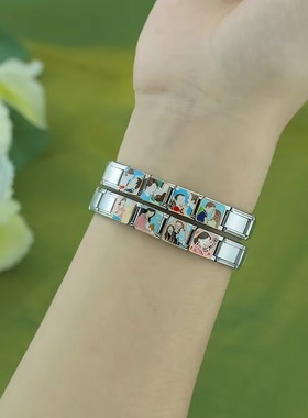 Hapiship模块手链油画饰品小众女