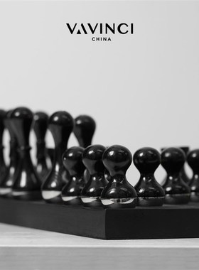 梵其现代轻奢大理石国际象棋高端实木西洋棋样板房家居轻奢装饰品