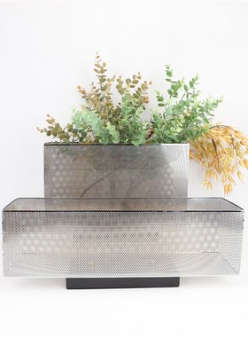 北欧金属金色多孔大花器样板房售楼部卧室客厅餐厅书房桌面摆件