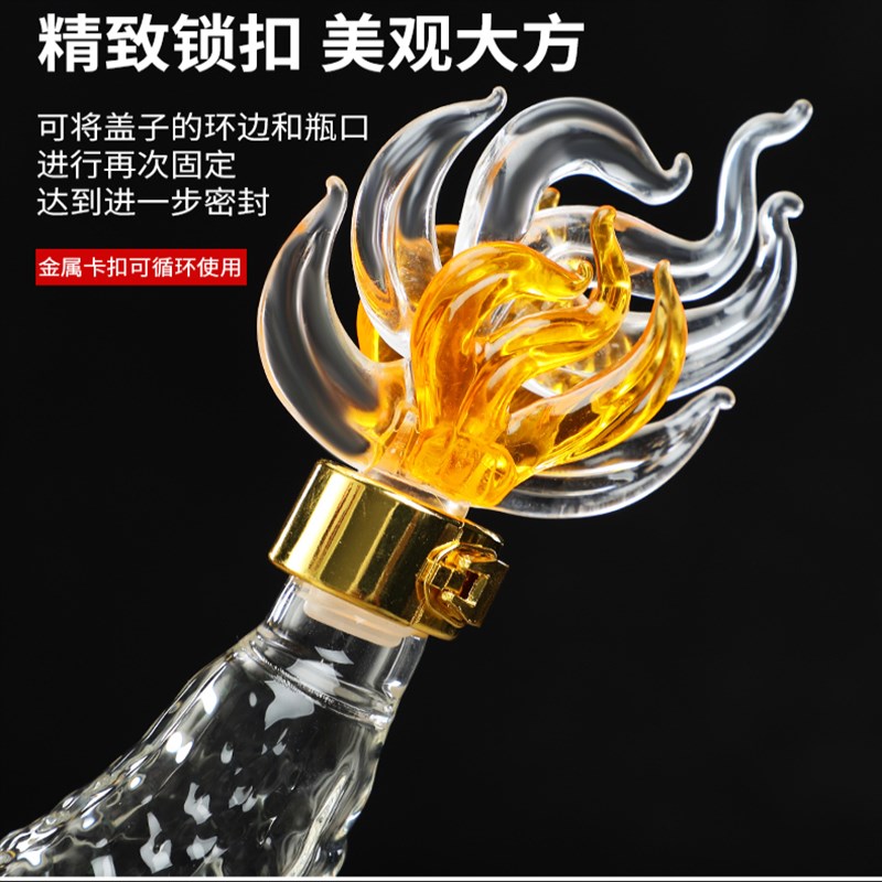 Bubble wine glass bottle twelve zodiac dragon shaped bubble wine bottle creative wine bottle sealed bubble wine special wine bottle empty wine bottle