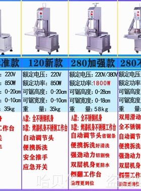 全自动电动据骨机器电动火腿商用锯肉骨神M器据机器猪蹄牛羊鱼鲜