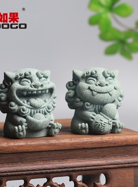 欢喜风狮爷摆件一放 开心一整天!可爱国风办公桌面装饰送礼好物