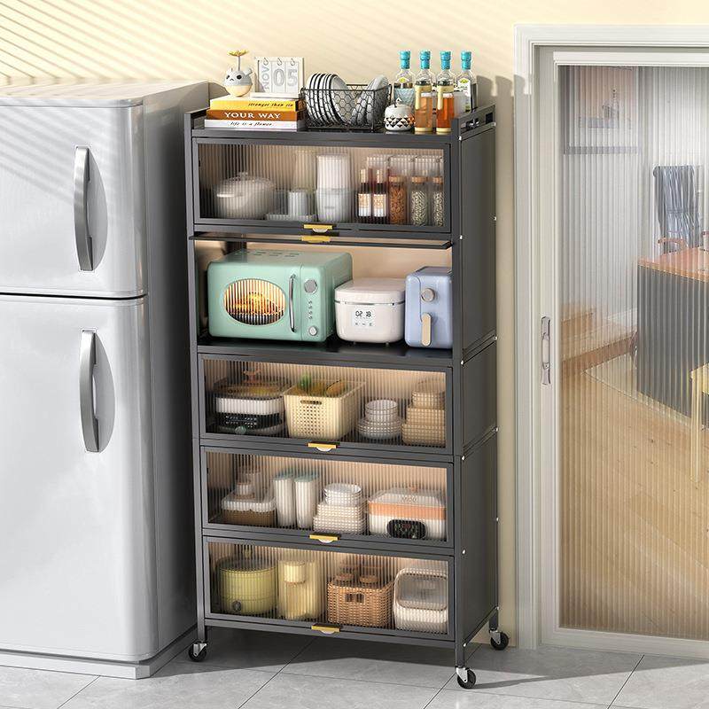 厨房置物架落地能多层多功家纳用子碗柜收柜子靠20251009墙餐边柜,淘宝优惠券,粉丝福利购,淘宝优惠卷