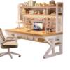 Double desk without hole accessories storage room solid wood desk computer desk E empty level 0 silent hanging sister