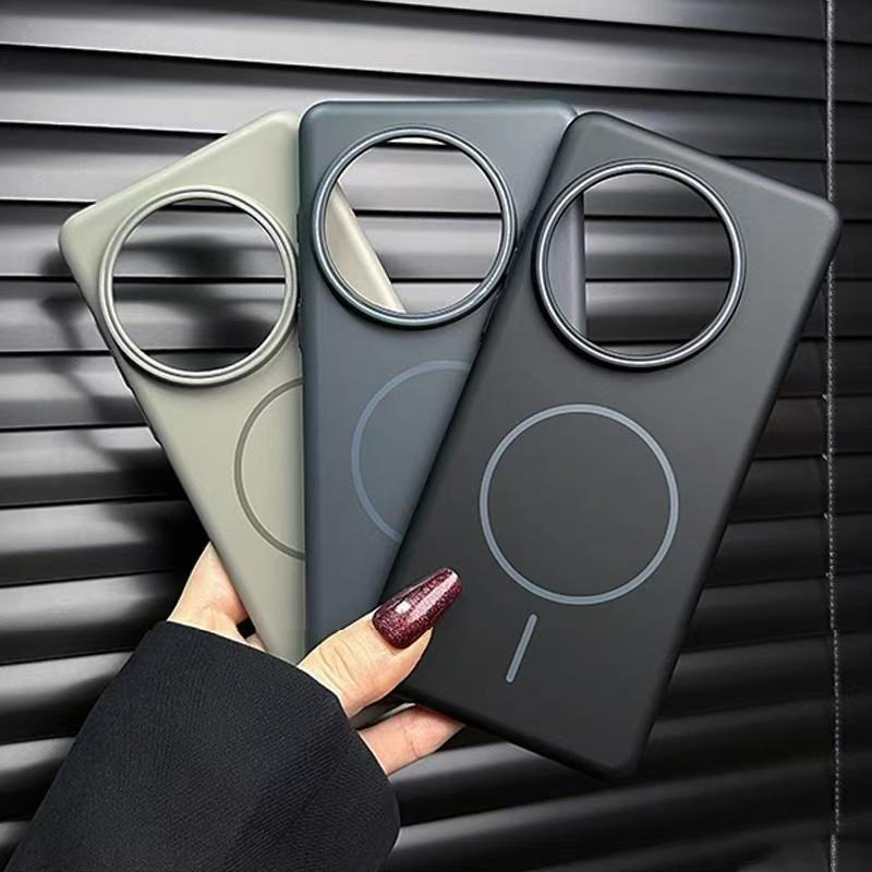 适用一加ACE5手机壳新款一加13磁吸1+ace5pro大孔磨砂Ace3全包防摔oneplusAce2高级感1加12R简约肤感超薄硬壳 - 图1