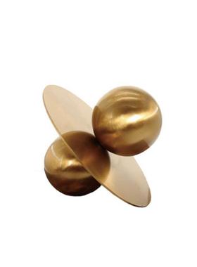 现代轻奢新古典样板房水晶金属几何摆件售楼处玄关北欧桌面装饰品