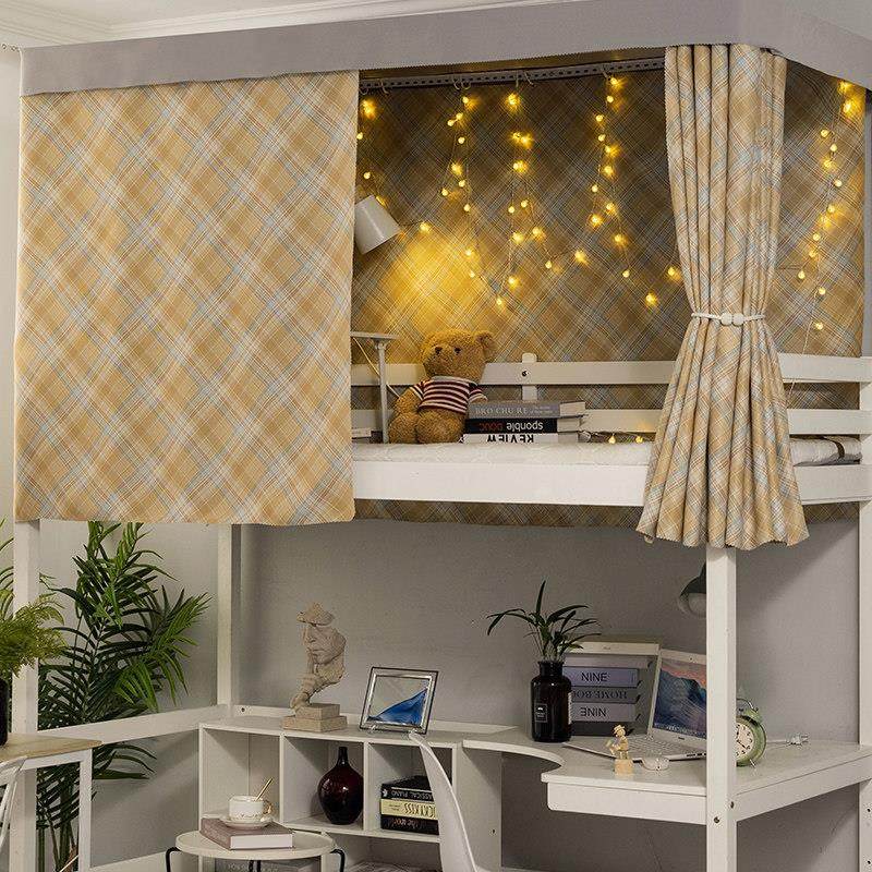 寝室床帘强遮光布窗帘宿舍上铺帘子围帘动漫卡通女学生下铺隔断帘,淘宝优惠券,粉丝福利购,淘宝优惠卷