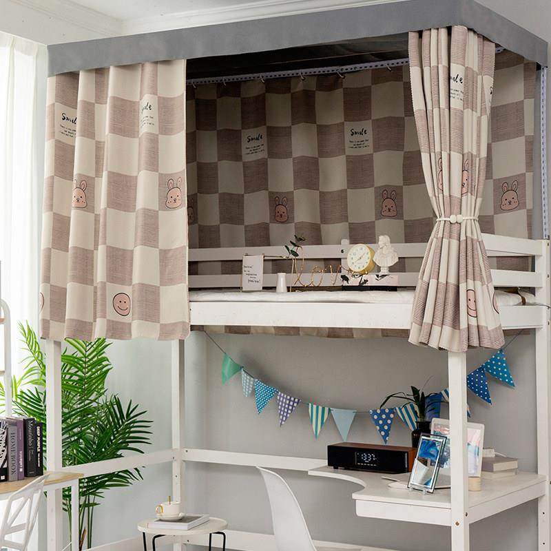 寝室床帘强遮光布窗帘宿舍上铺帘子围帘动漫卡通女学生下铺隔断帘,淘宝优惠券,粉丝福利购,淘宝优惠卷