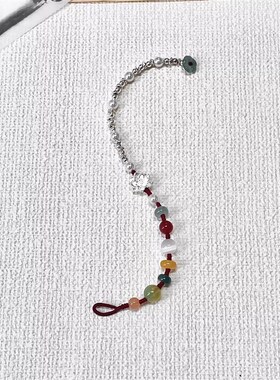 极速多宝小莲花碎银手链女2025年新款编织M红绳手绳闺蜜时尚百搭